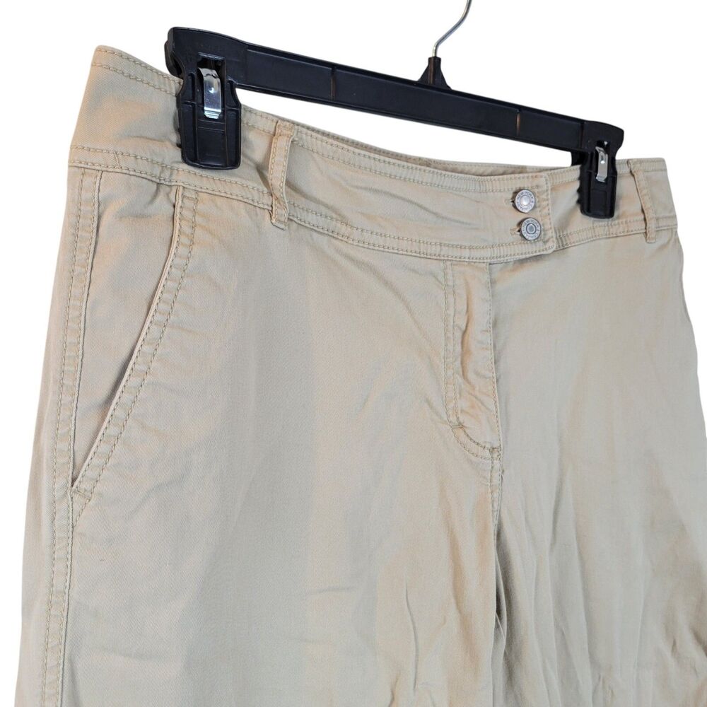 New York & Company Womens Size 8 Tan Solid Capri Pants - Picture 5 of 11